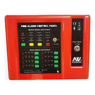 ASENWARE AW-CFP2166-6/8 Conventional Fire Alarm Panel, 6 to 8 Zones
