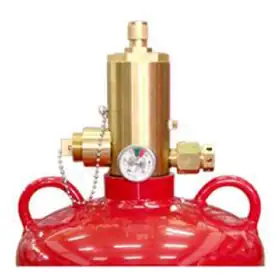 Avenger brass HFC-227ea cylinder valve
